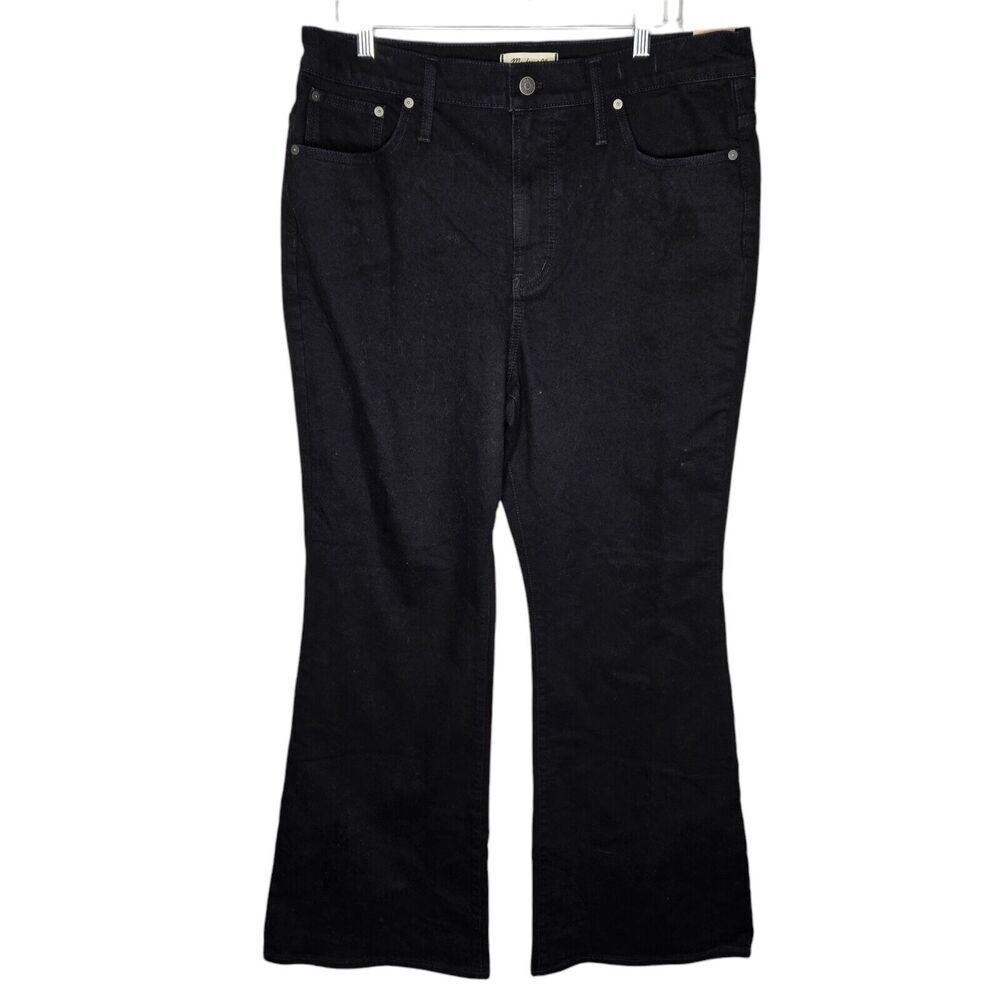 Madewell The Perfect Vintage Flare Black Jeans Women's Size 32 sherborn wash NWT - Picture 2 of 11